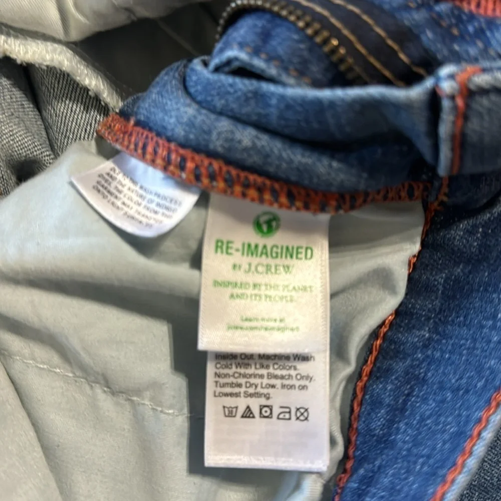 J Crew Denim Woman’s 9” Raw Hem Cropped Straight Jean